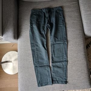 J. Crew broken in chino pants, forest green